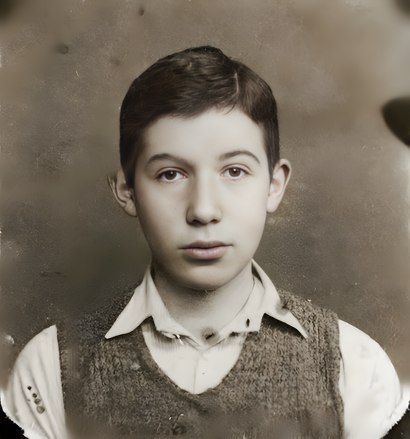 Depois - Retrato antigo revitalizado